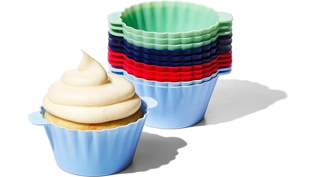 silicone baking cups pack of twelve