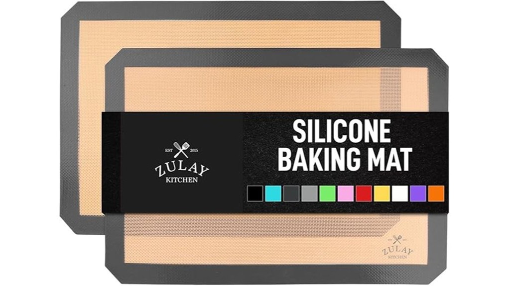 silicone baking mats two pack kitchen
