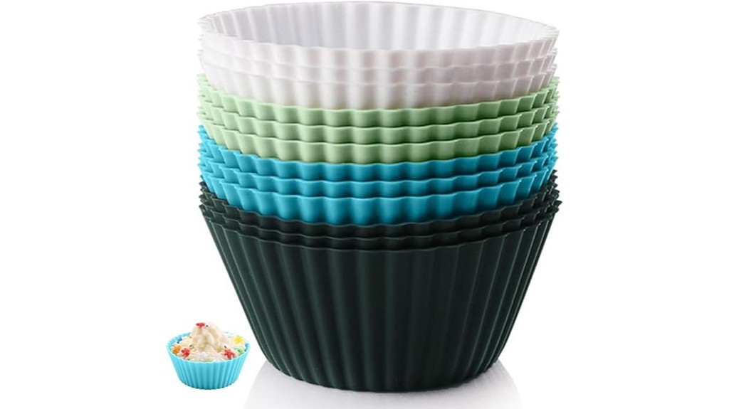 silicone baking muffin cups twelve pack