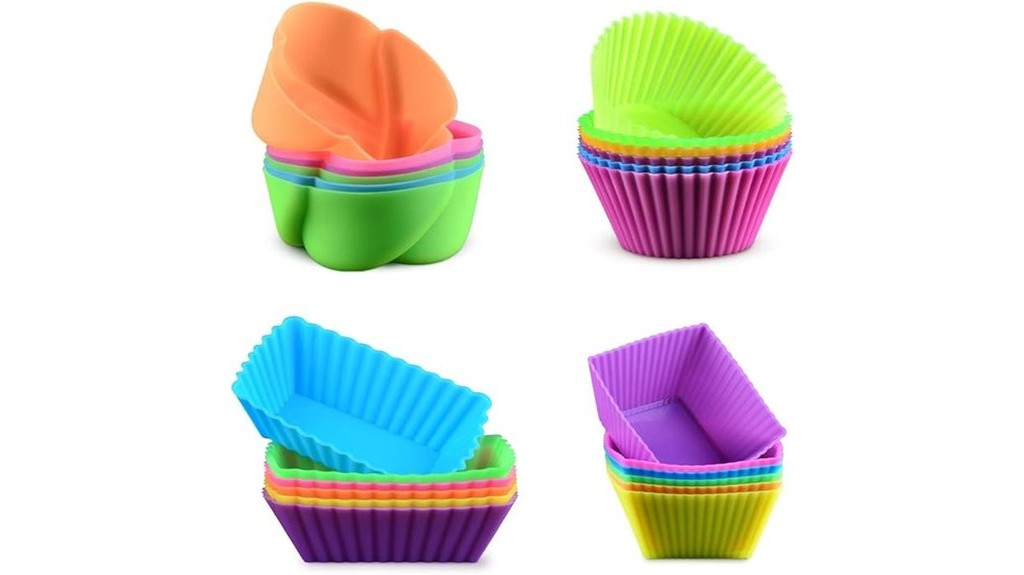silicone cupcake baking liners