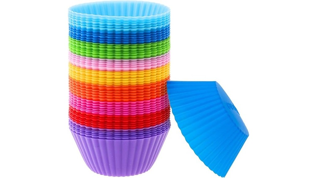 silicone muffin cups 54 pack