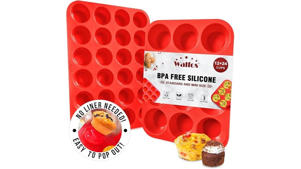 silicone muffin pan set