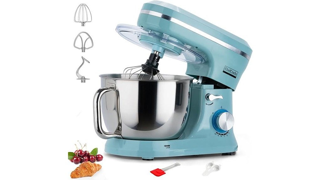 six quart blue mixer