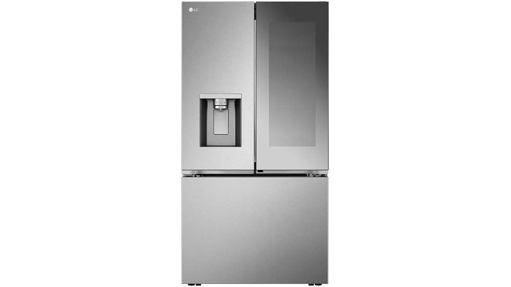 sleek spacious french door refrigerator