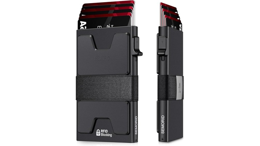 slim aluminum card holder wallet
