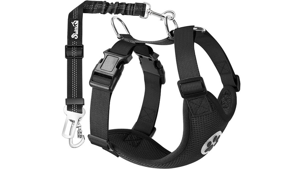 slow loading dog harness for cars