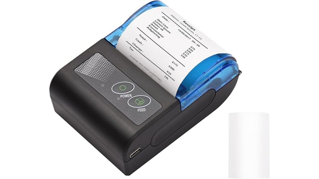 small receipt printing device