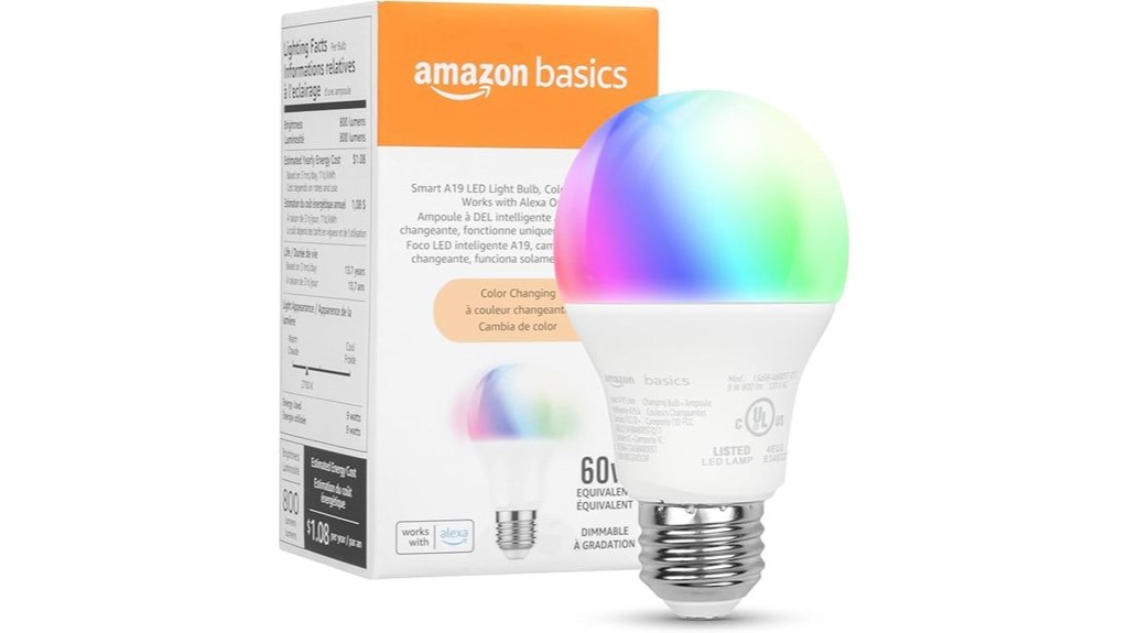 smart color changing led bulb