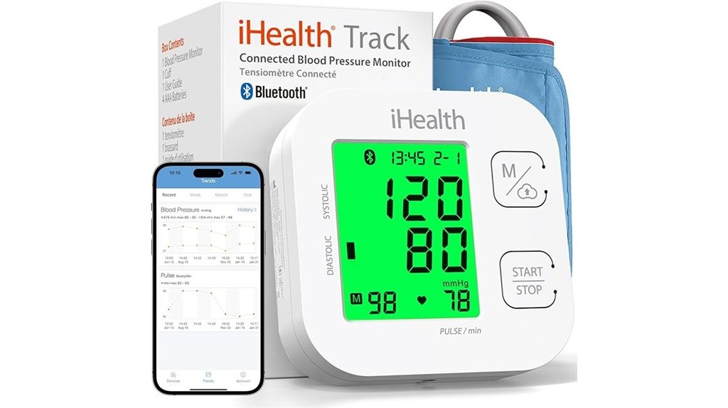 smart upper arm blood monitor