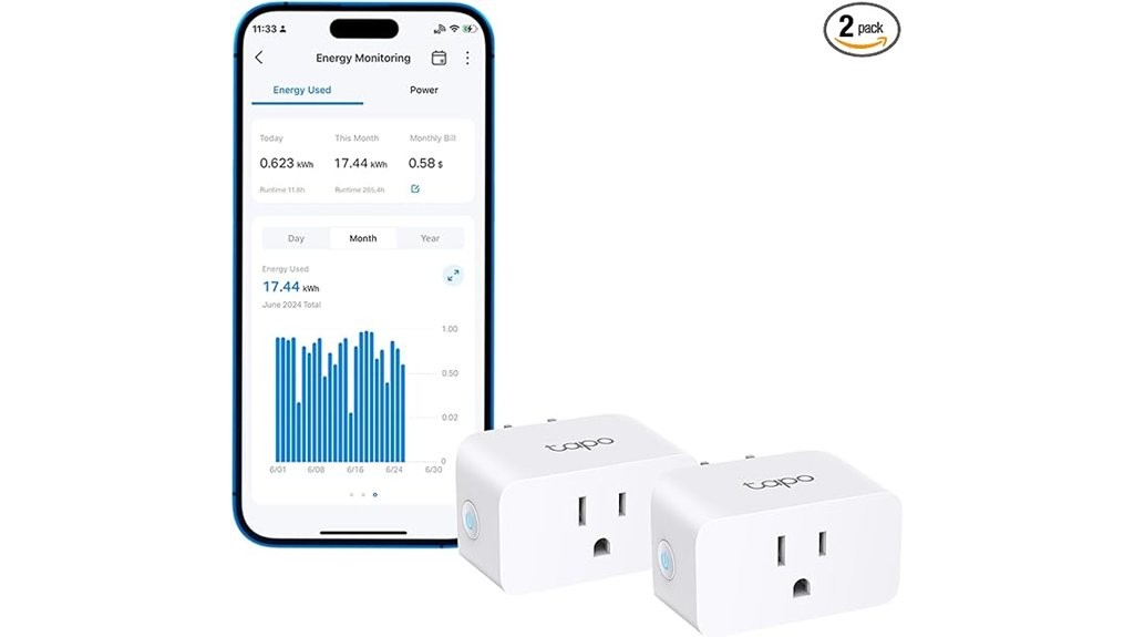 smart wi fi plugs two pack