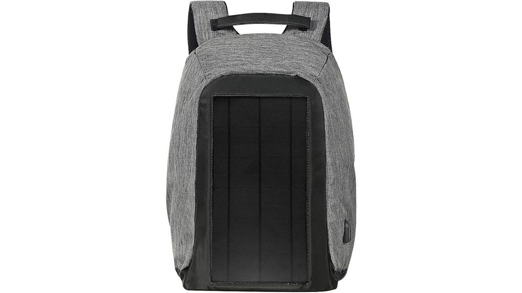 solar backpack with anti theft