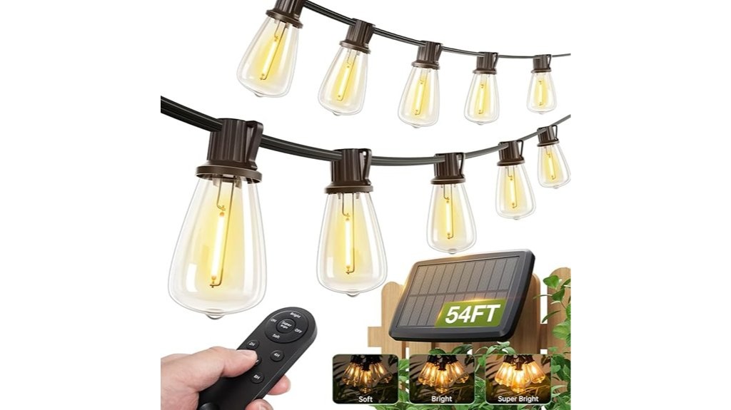 solar powered string lights