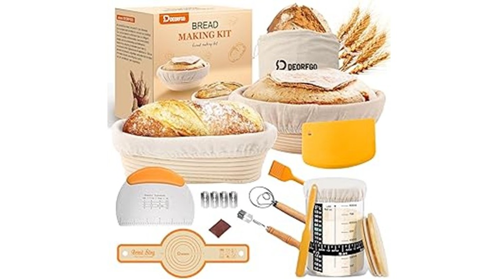sourdough baking supplies banneton starter kit