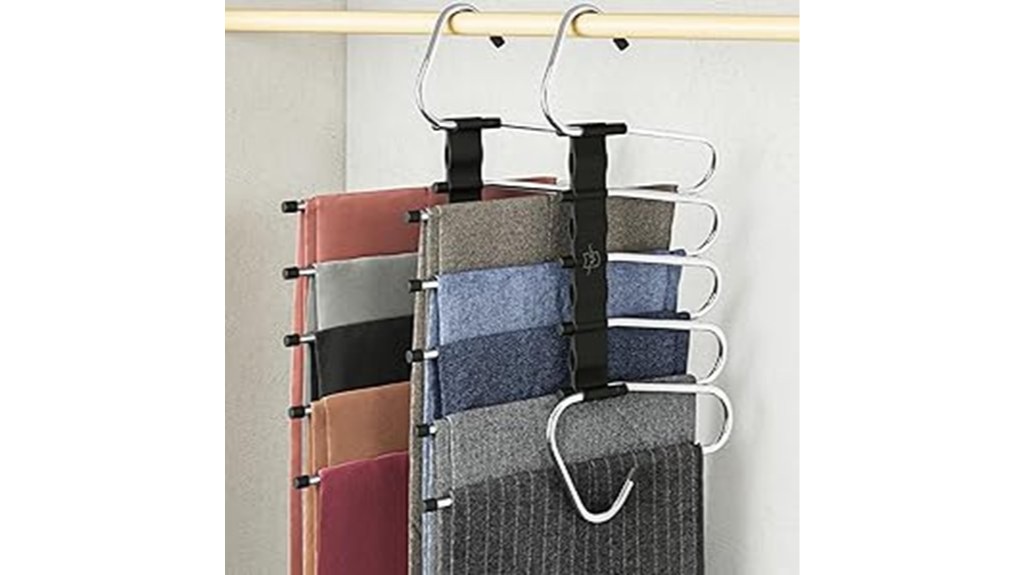 space saving pants hangers