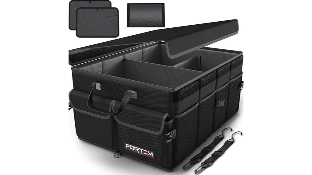 spacious car trunk organizer