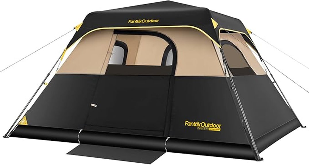 spacious outdoor camping tent