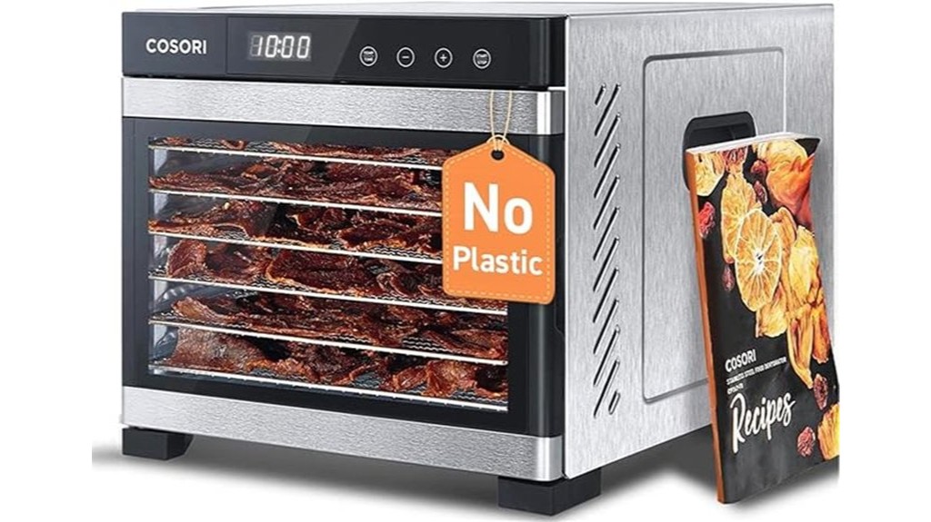 spacious powerful food dehydrator