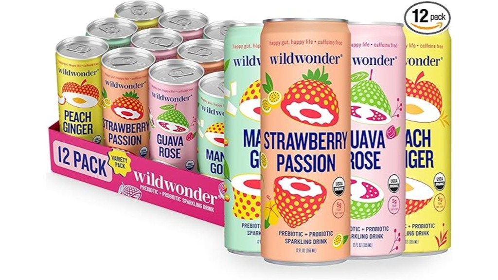 sparkling probiotic beverage multipack