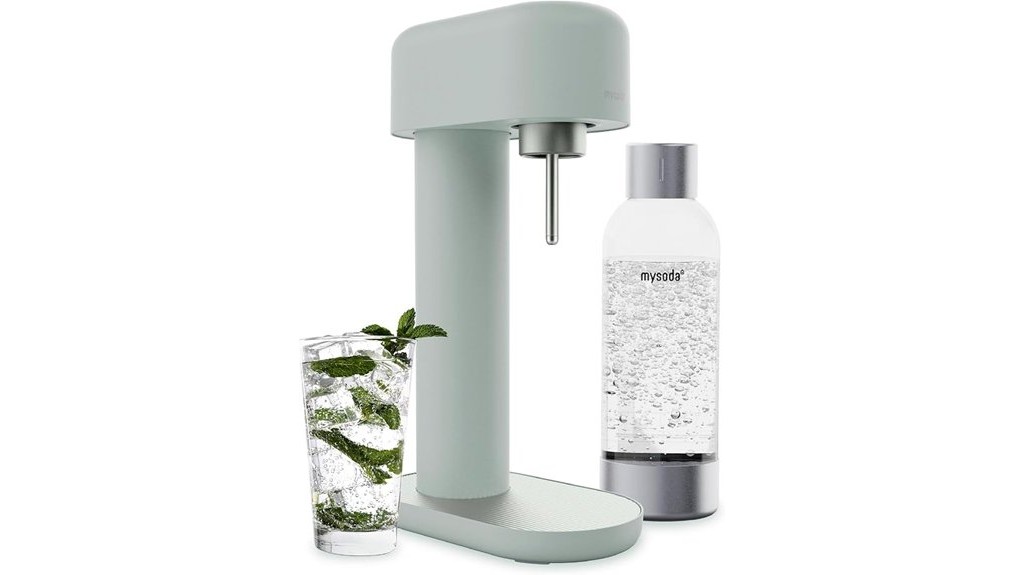 sparkling water maker in sage