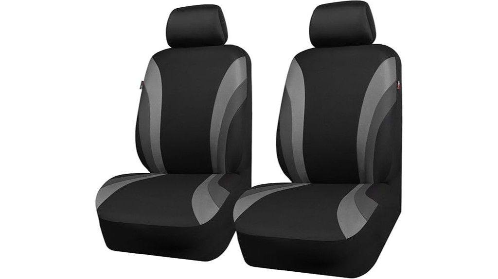 sporty front car seat covers