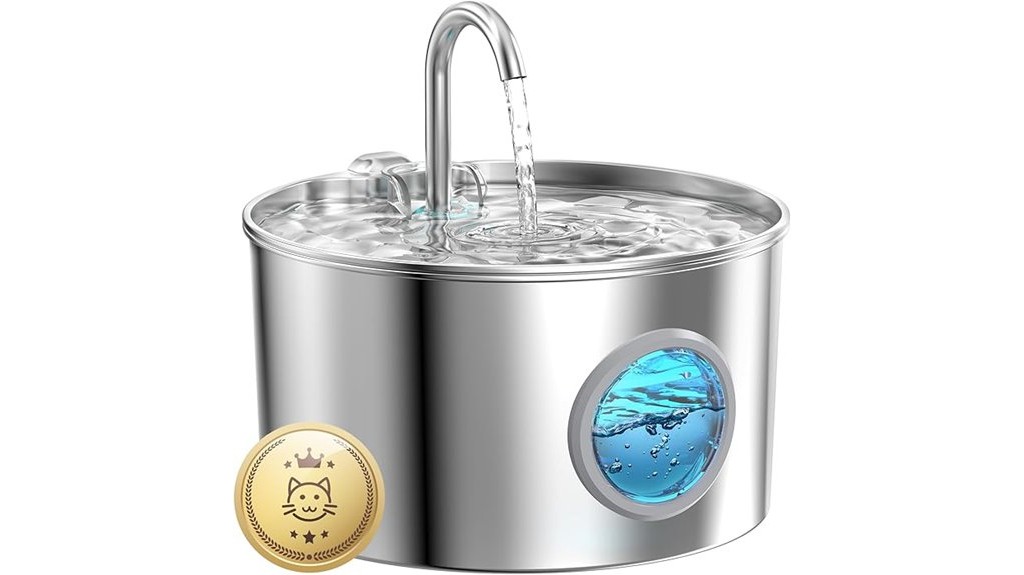 stainless steel cat water fountain