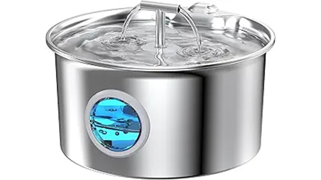 stainless steel cat water fountain