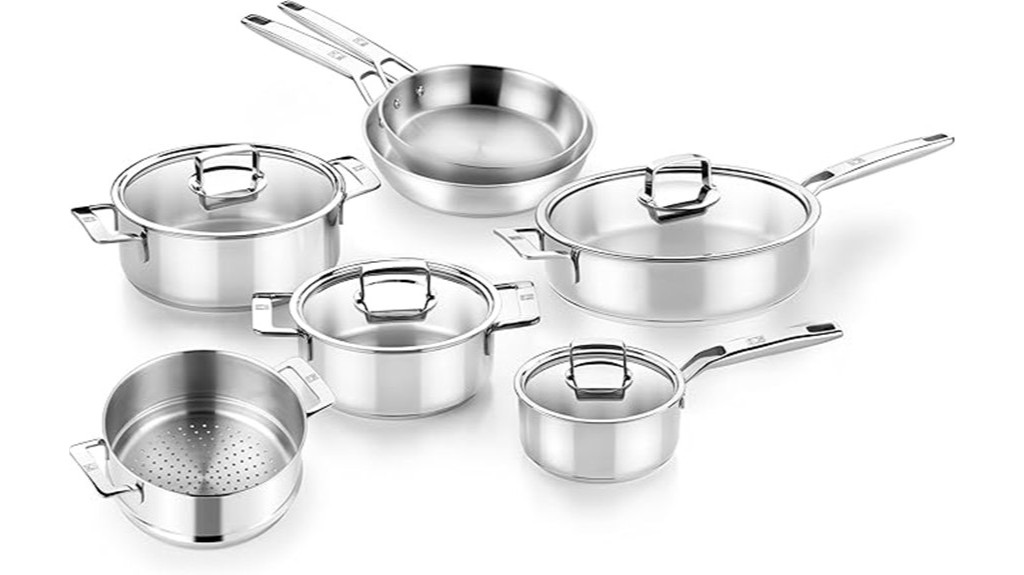 stainless steel cookware set