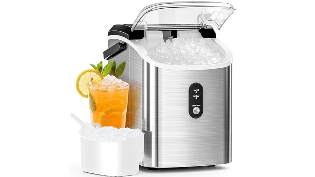 stainless steel countertop ice maker