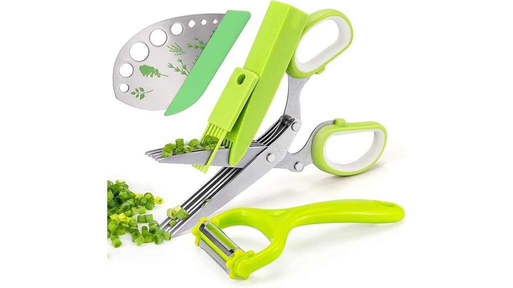 stainless steel herb cutting scissors