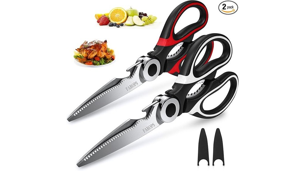 stainless steel kitchen scissors two pack