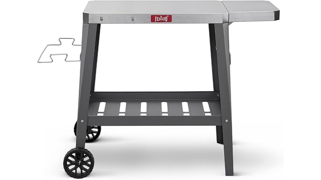 stainless steel outdoor grill cart
