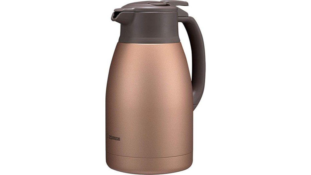 stainless steel vacuum carafe matte copper