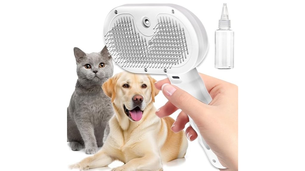 steam powered pet brush