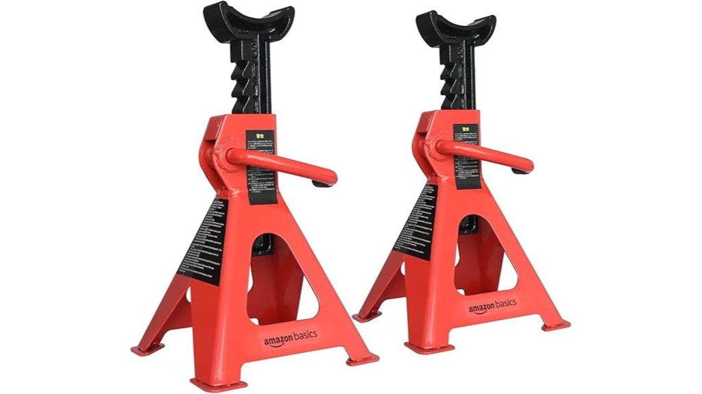 steel auto stands capacity