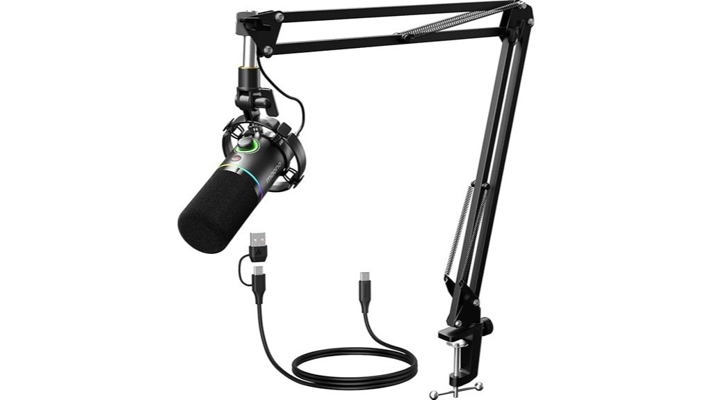 streaming gaming voice over recording microphone kit