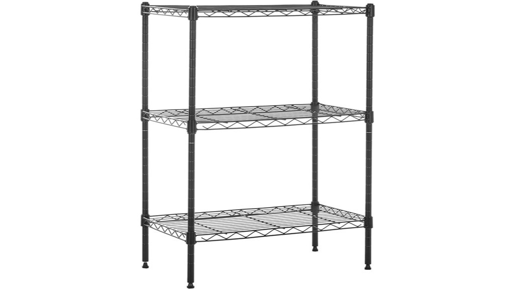 sturdy adjustable steel wire shelving