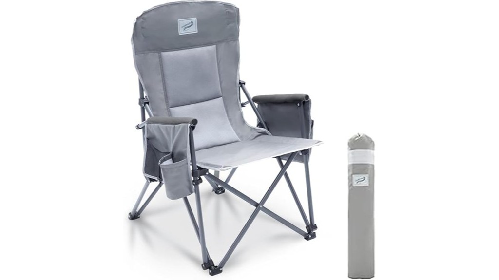 sturdy foldable camping chair for adults