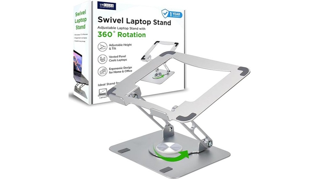 swivel laptop desk ergonomic stand