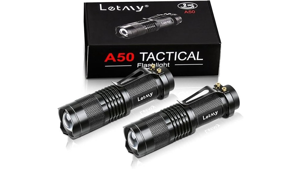 tactical flashlight 2 pack letmy