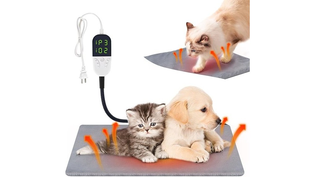 temperature adjustable heated pet pad