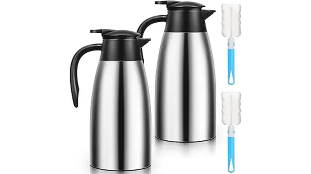 thermal insulated stainless steel coffee carafe