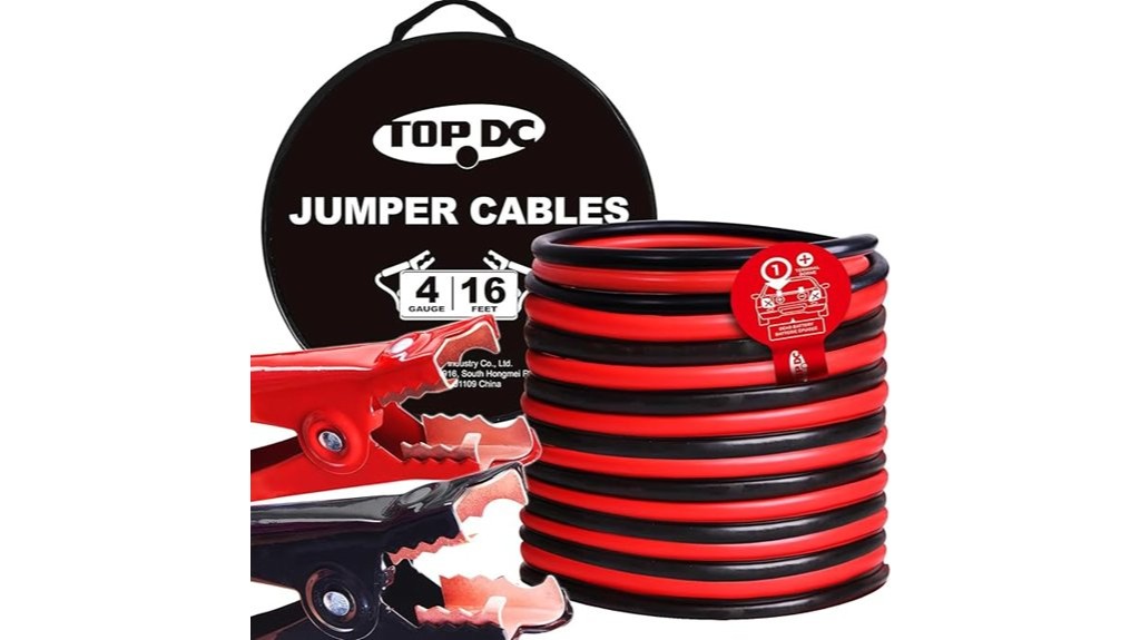 thick gauge long jumper cables