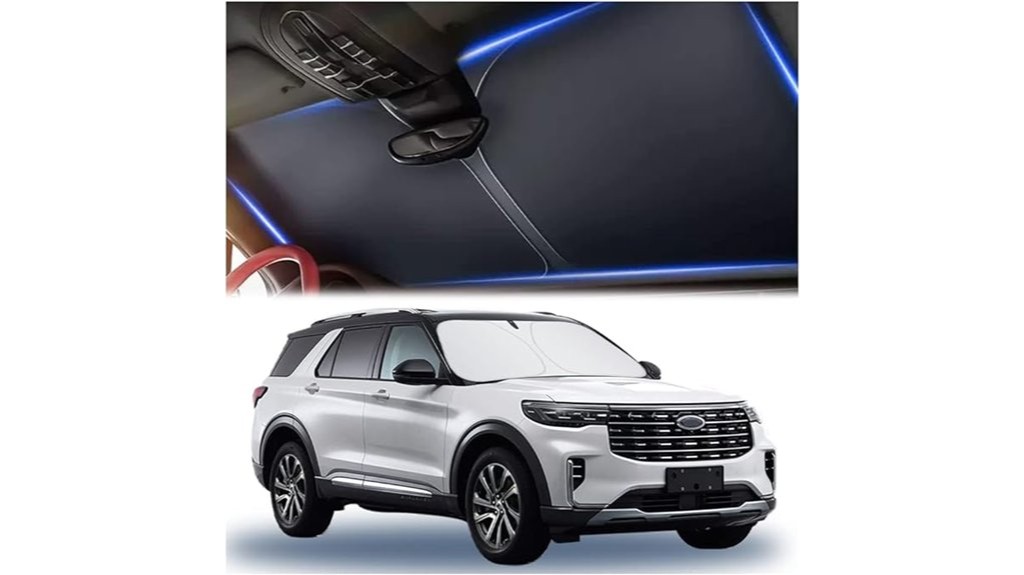 thickened automotive glass sunshade