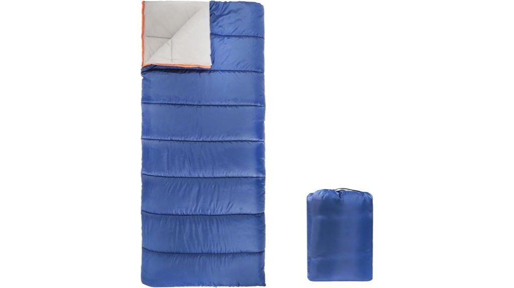 thirty degree blue 75 inch 33 inch sleeping bag