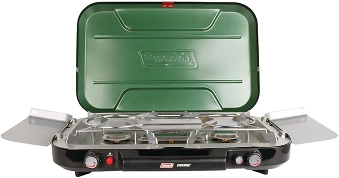 three burner portable stove