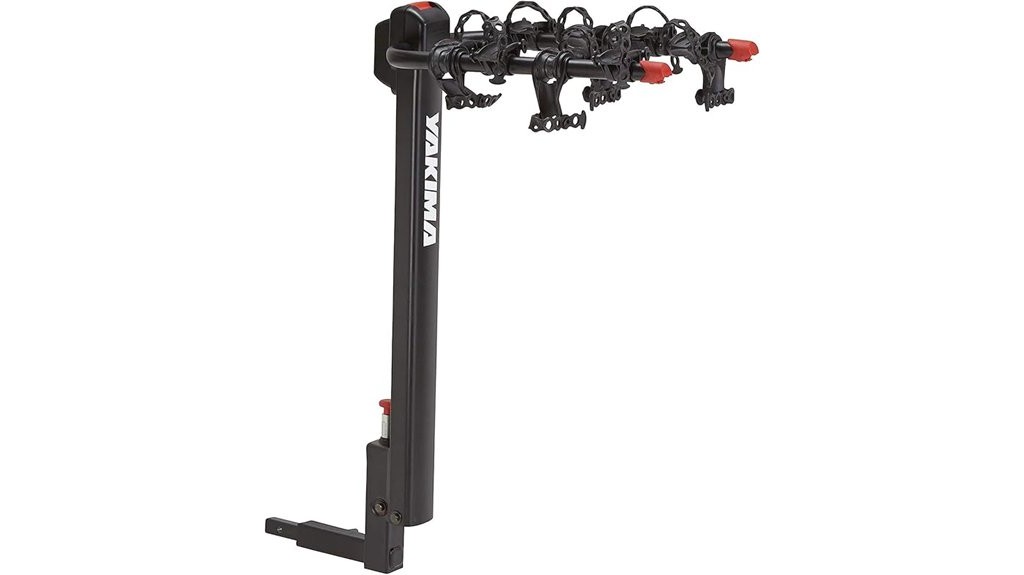 tilting aluminum hitch bike rack