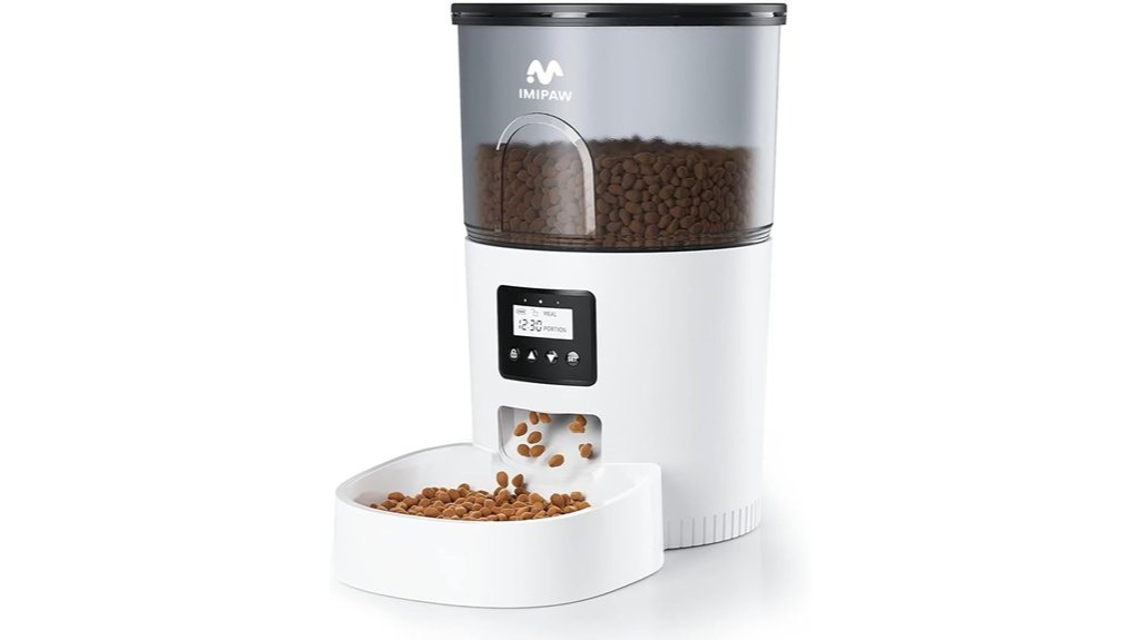 timed dry food cat dispenser