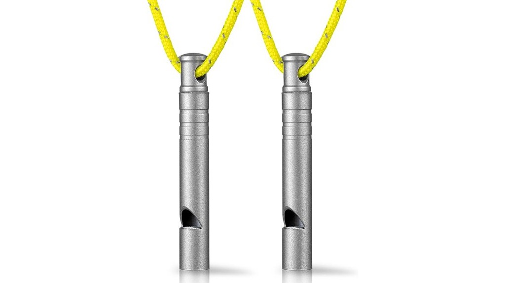 titanium emergency whistle for survival