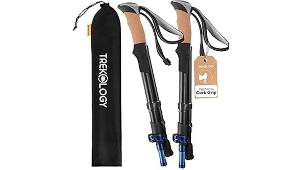 trekology hiking poles with cork
