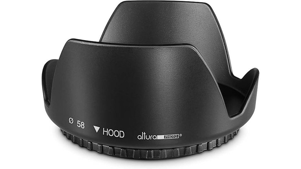tulip shaped lens hood for canon